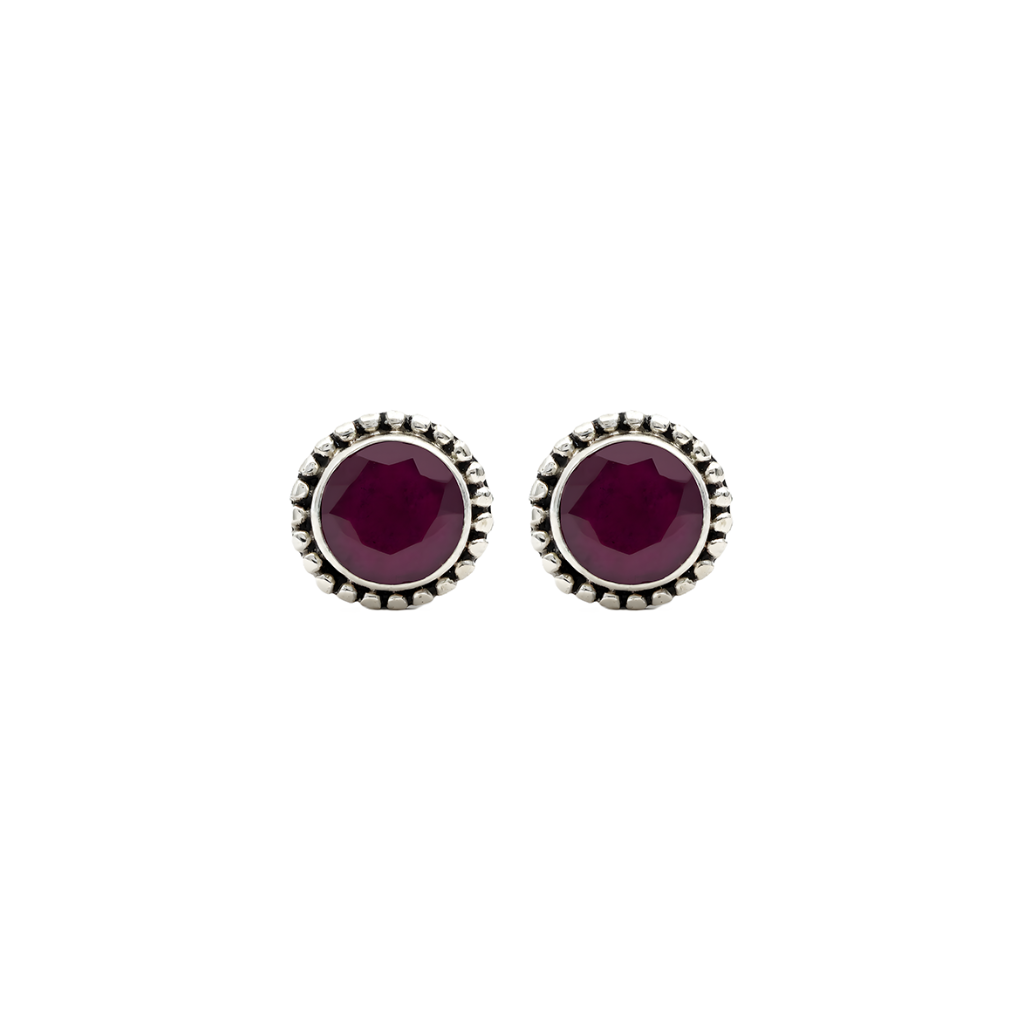 Ruby Stud Pair