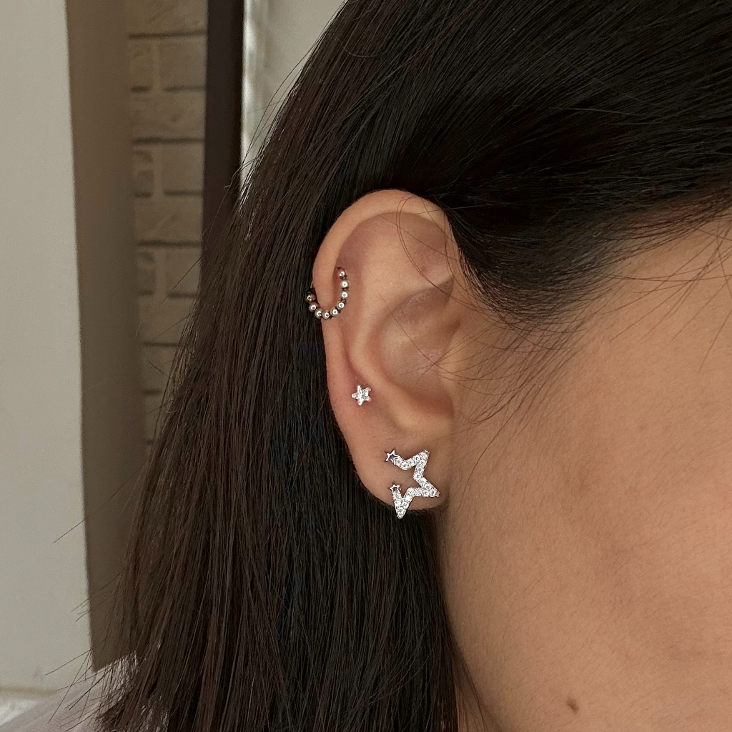 Starstruck Asymmetrical Stud Pair
