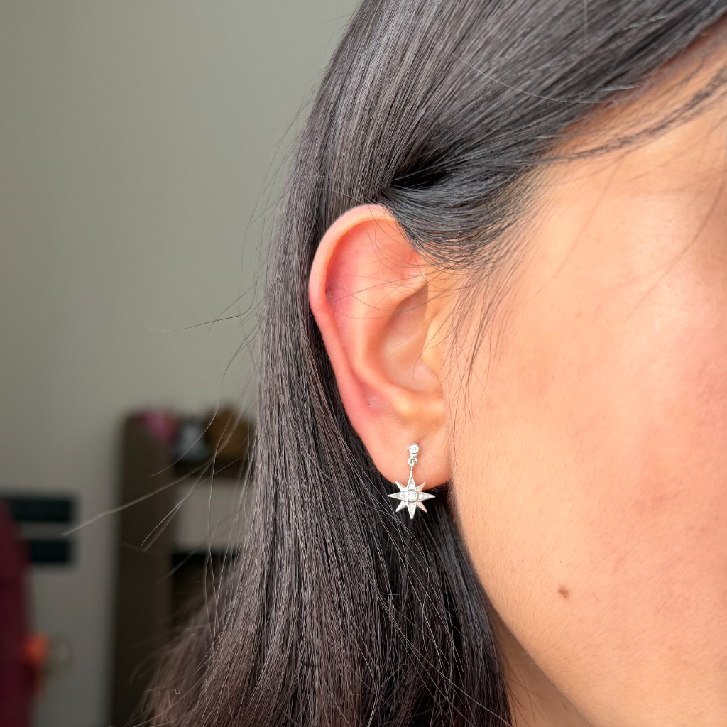 Dangly Sun Earrings Pair