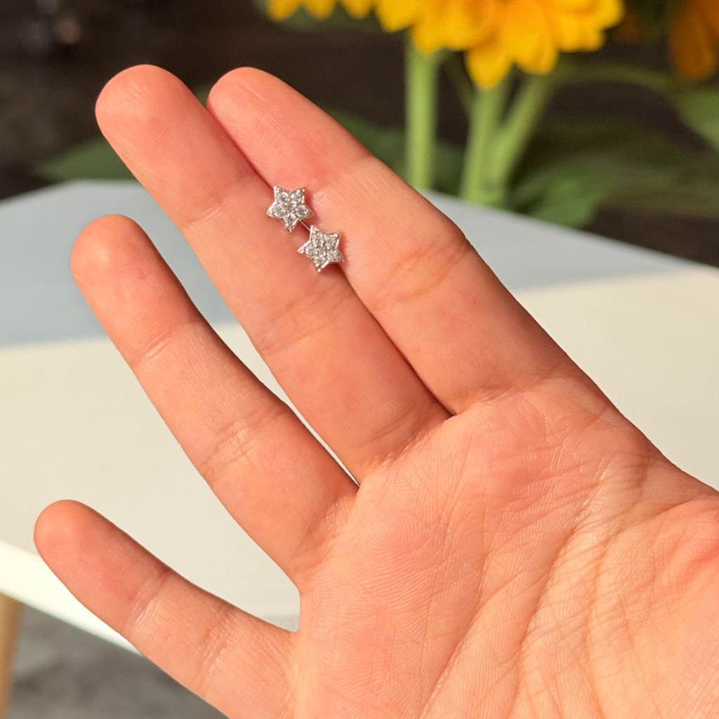 Aurora Flatback Stud Pair