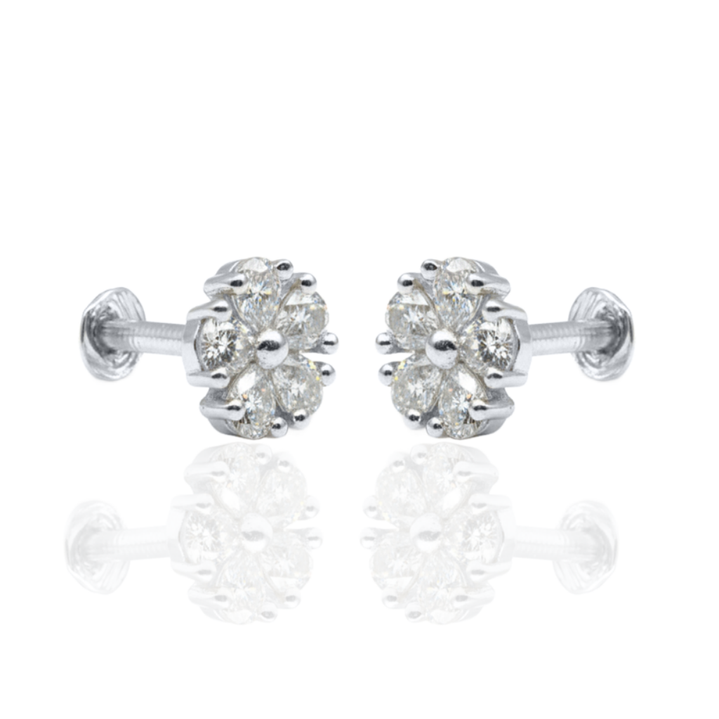 Daisy Flatback Stud Pair