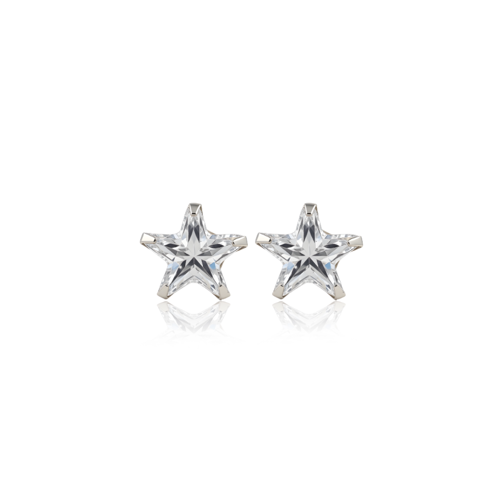 Mini Star Flatback Stud Pair