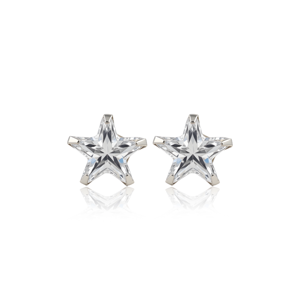 Classic Star Flatback Stud Pair