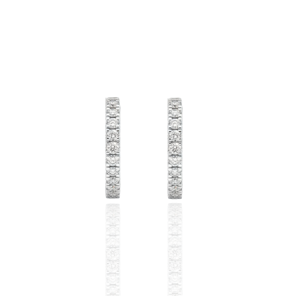 Classic Sparkly Hoop Pair