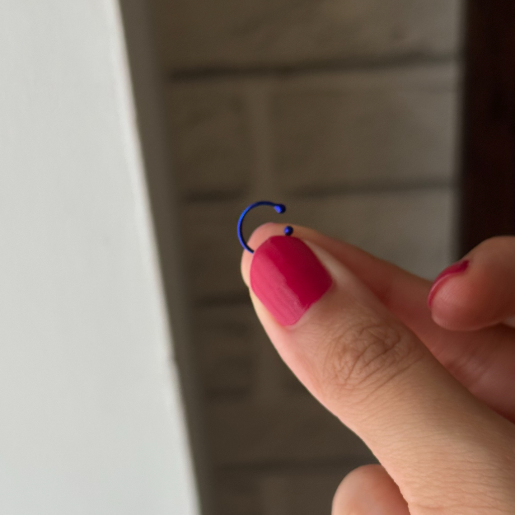 Azure Non Pierced Nose Ring / Septum