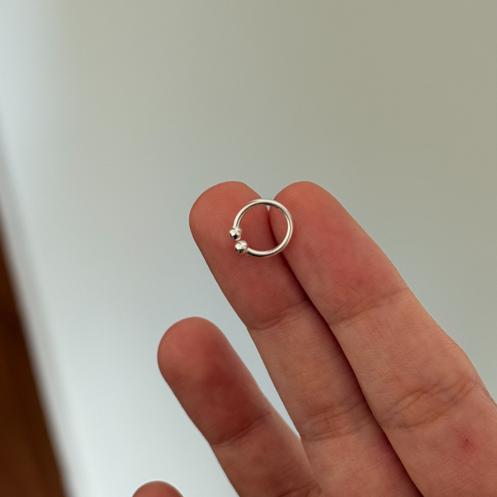 Simple Non Pierced Nose Ring / Septum