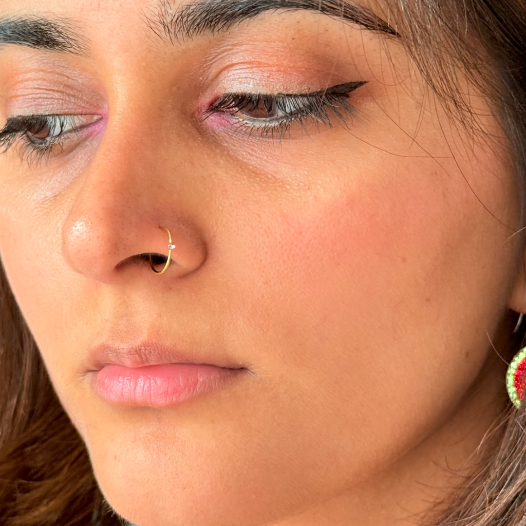 Jahanara Gold Nose Ring