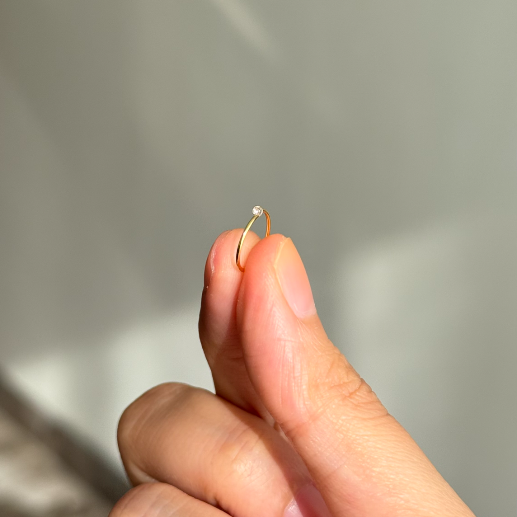 Jahanara Gold Nose Ring