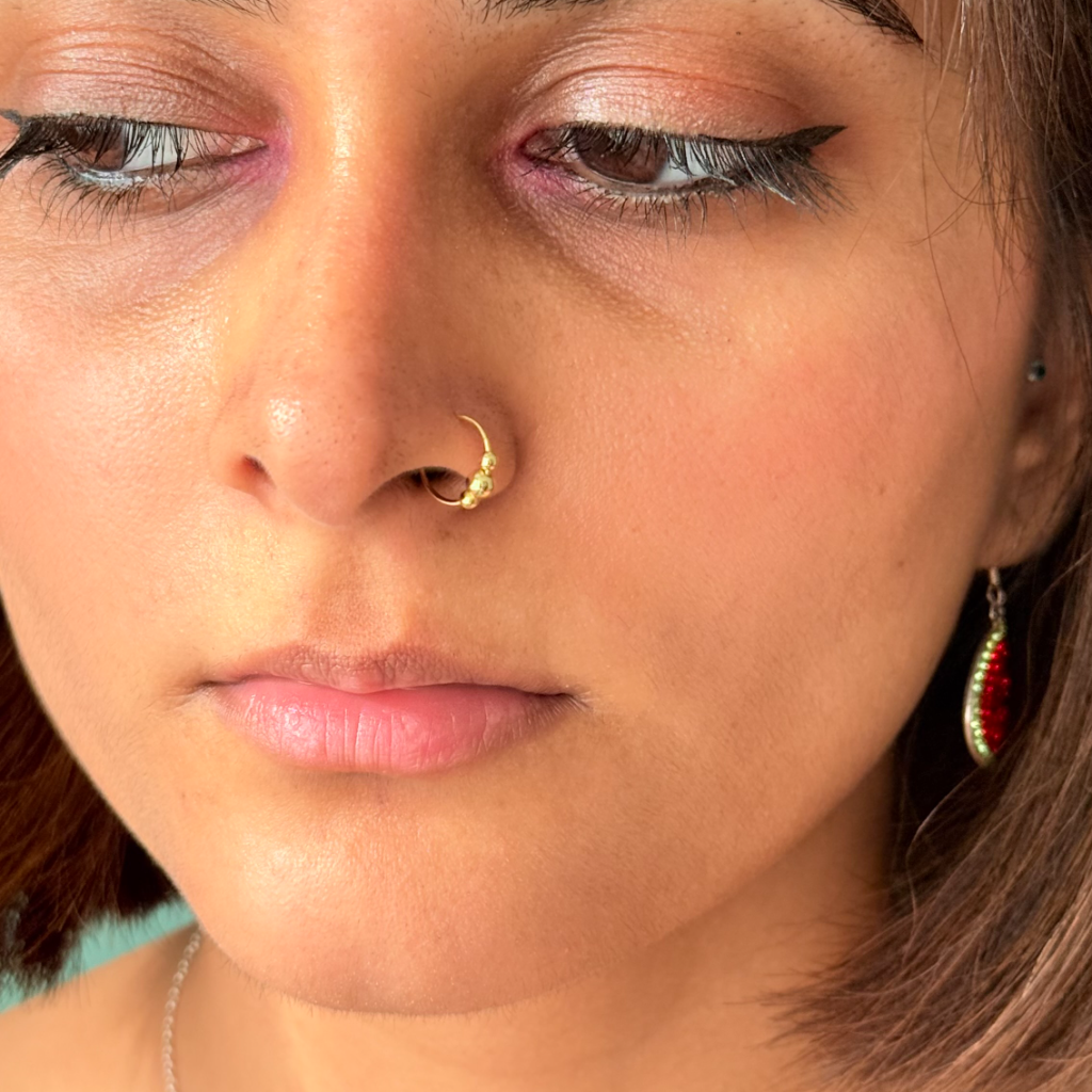 Asawari Gold Nose Ring