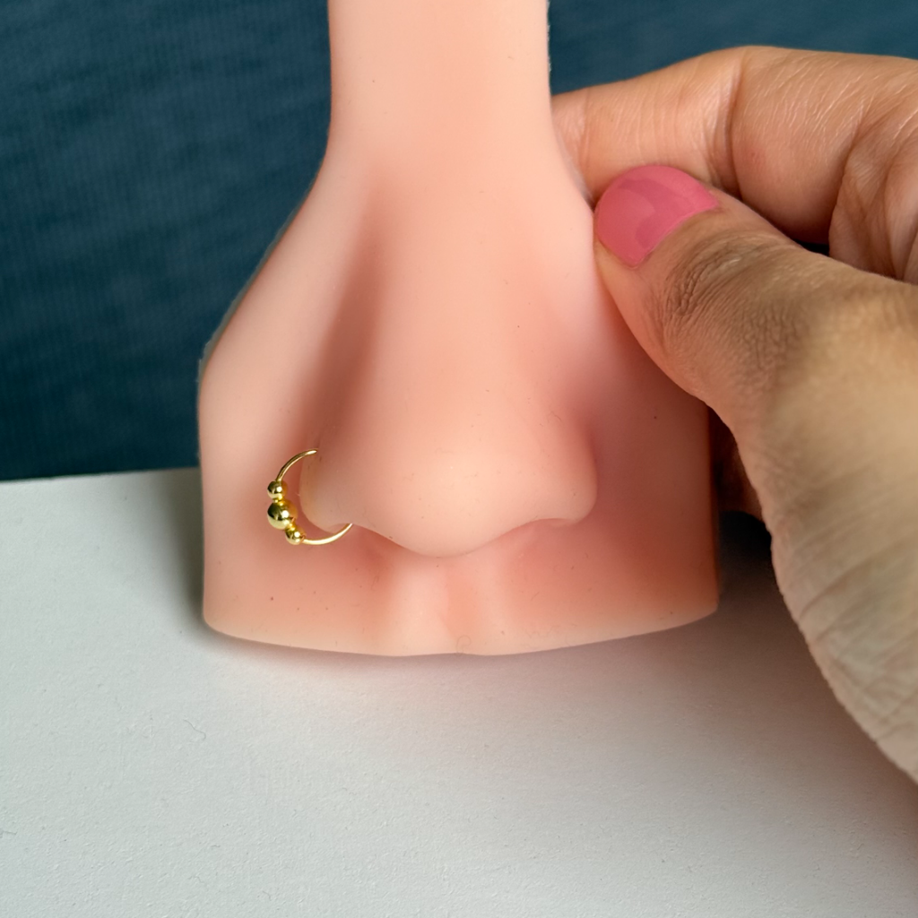 Asawari Gold Nose Ring