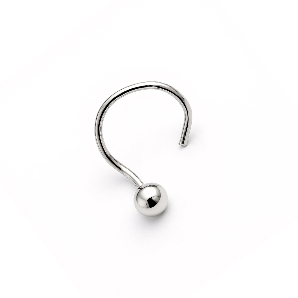 Silver Dot Nose Pin