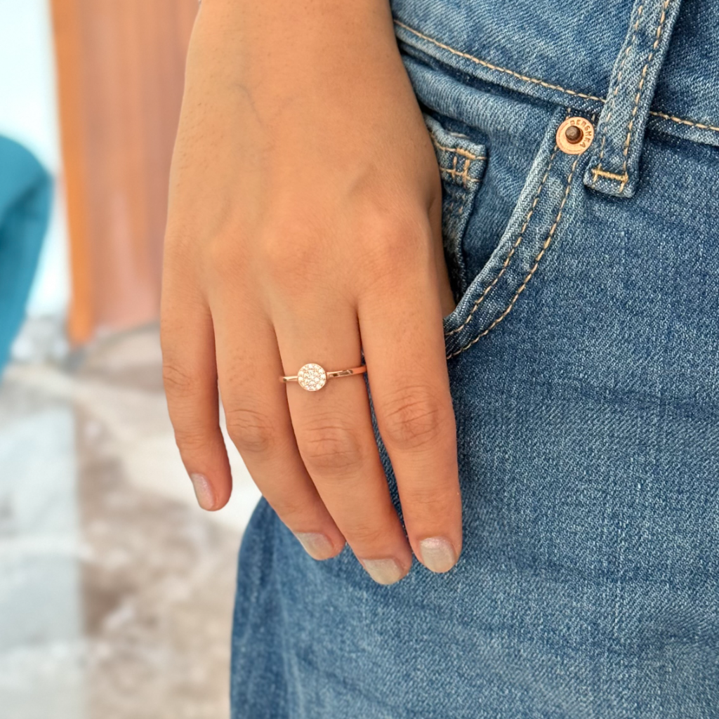 Rose Gold Celeste Adjustable Ring