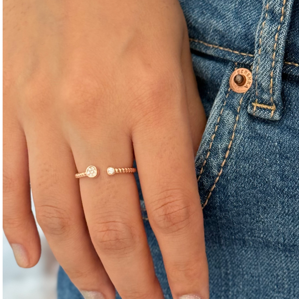 Rose Gold Paradise Adjustable Ring