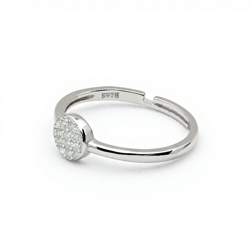 Silver Celeste Adjustable Ring