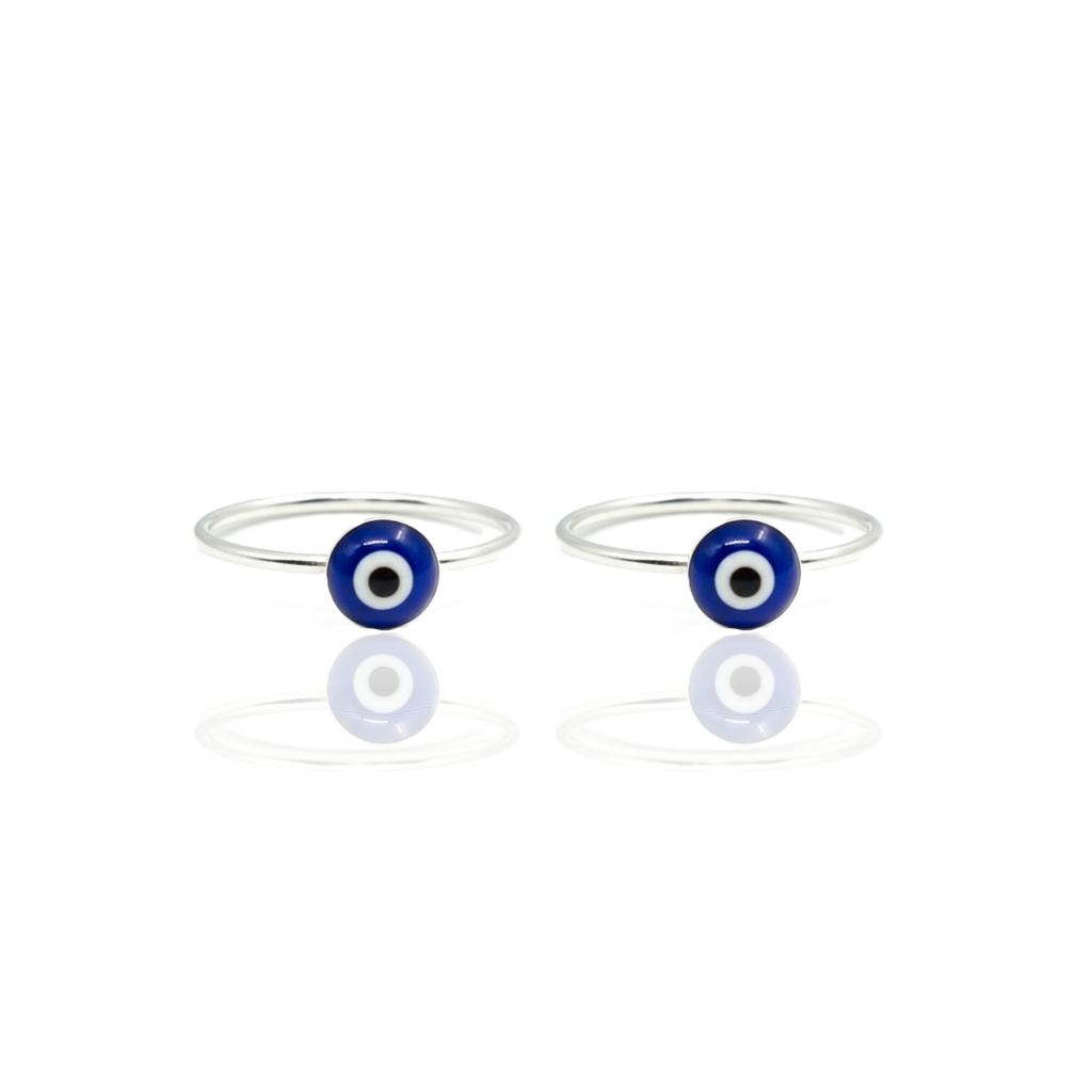 Evileye Upperlobe Hoop Pair