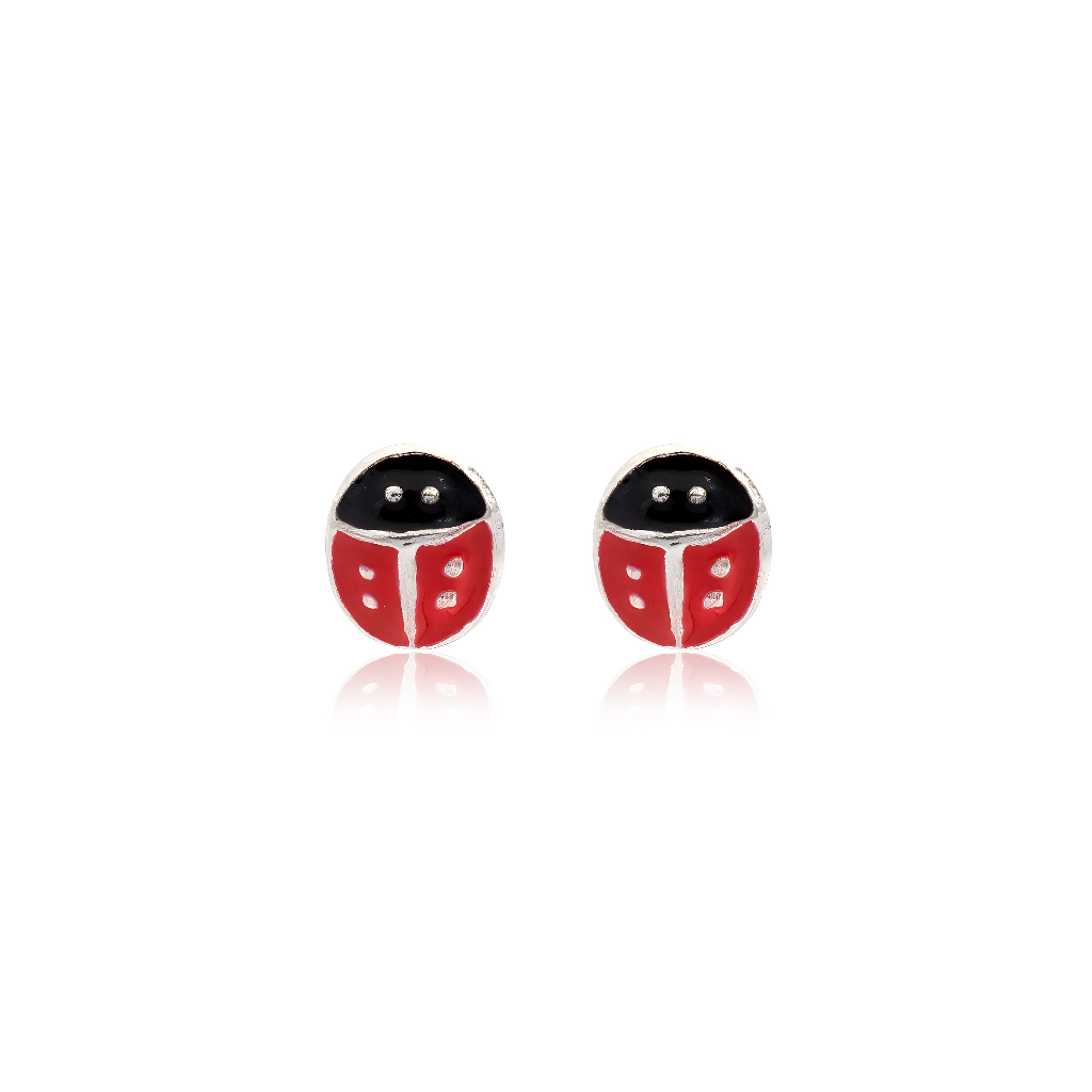 Ladybug Stud Pair