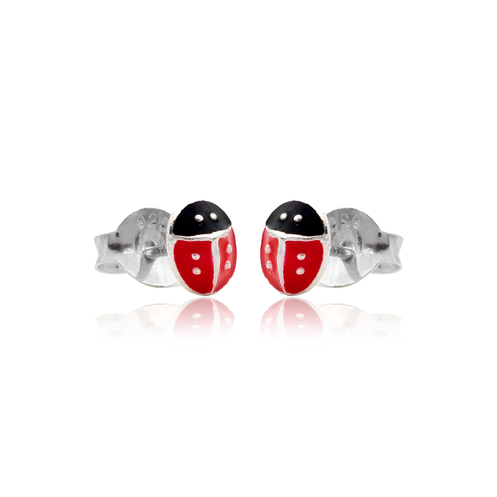 Ladybug Stud Pair
