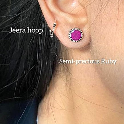 Ruby Stud Pair