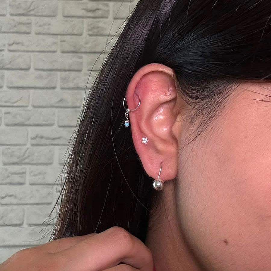 Shimmer Ball Loop Pair
